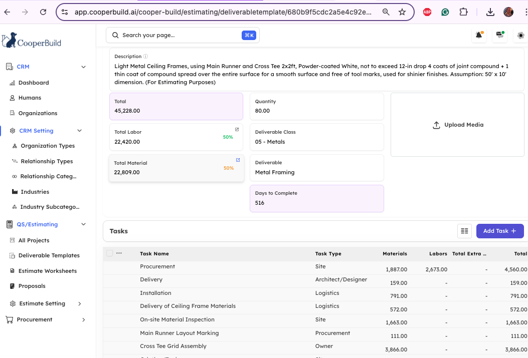 CooperBuild Proprietary Software