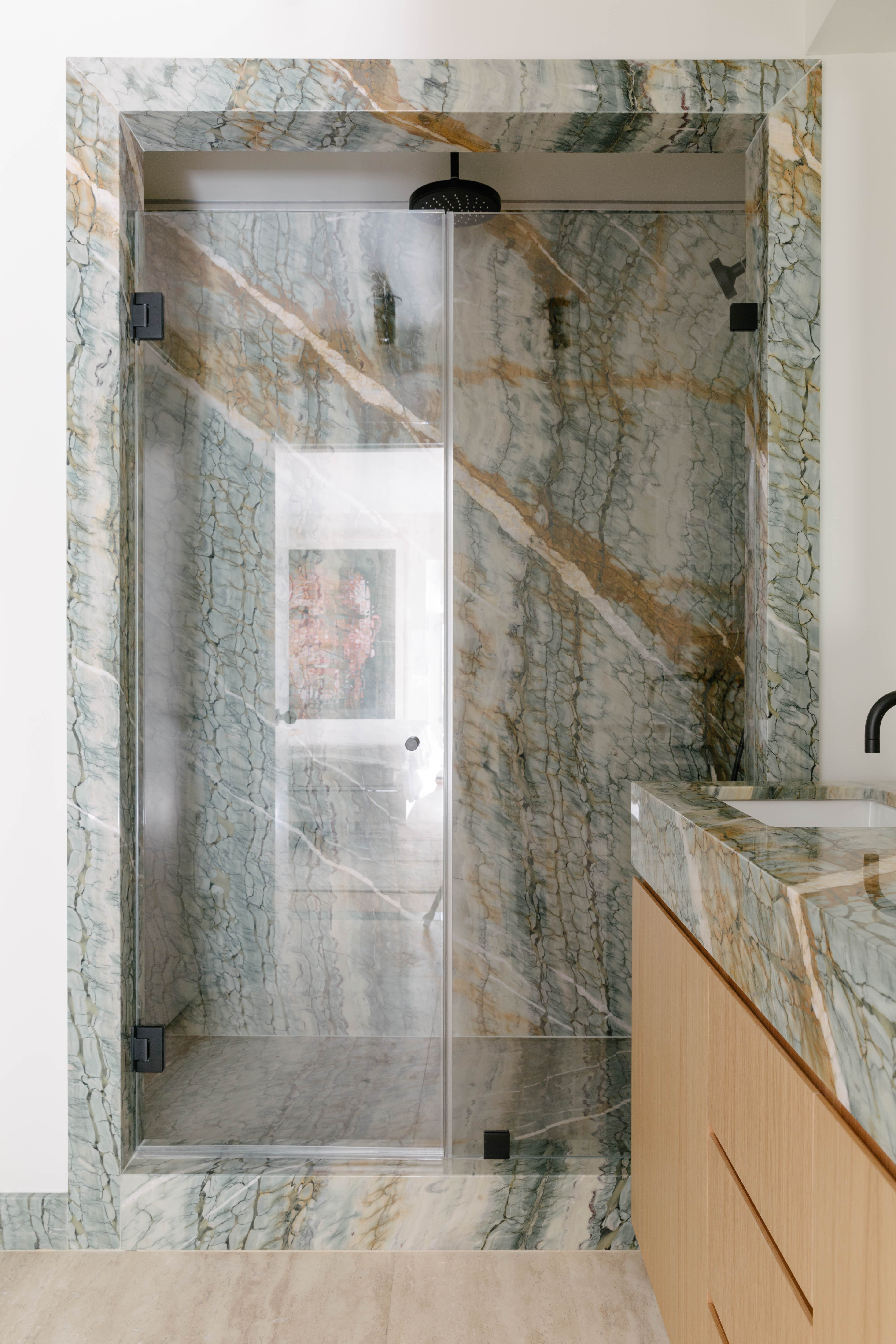 Chelsea Brownstone - Marble Shower