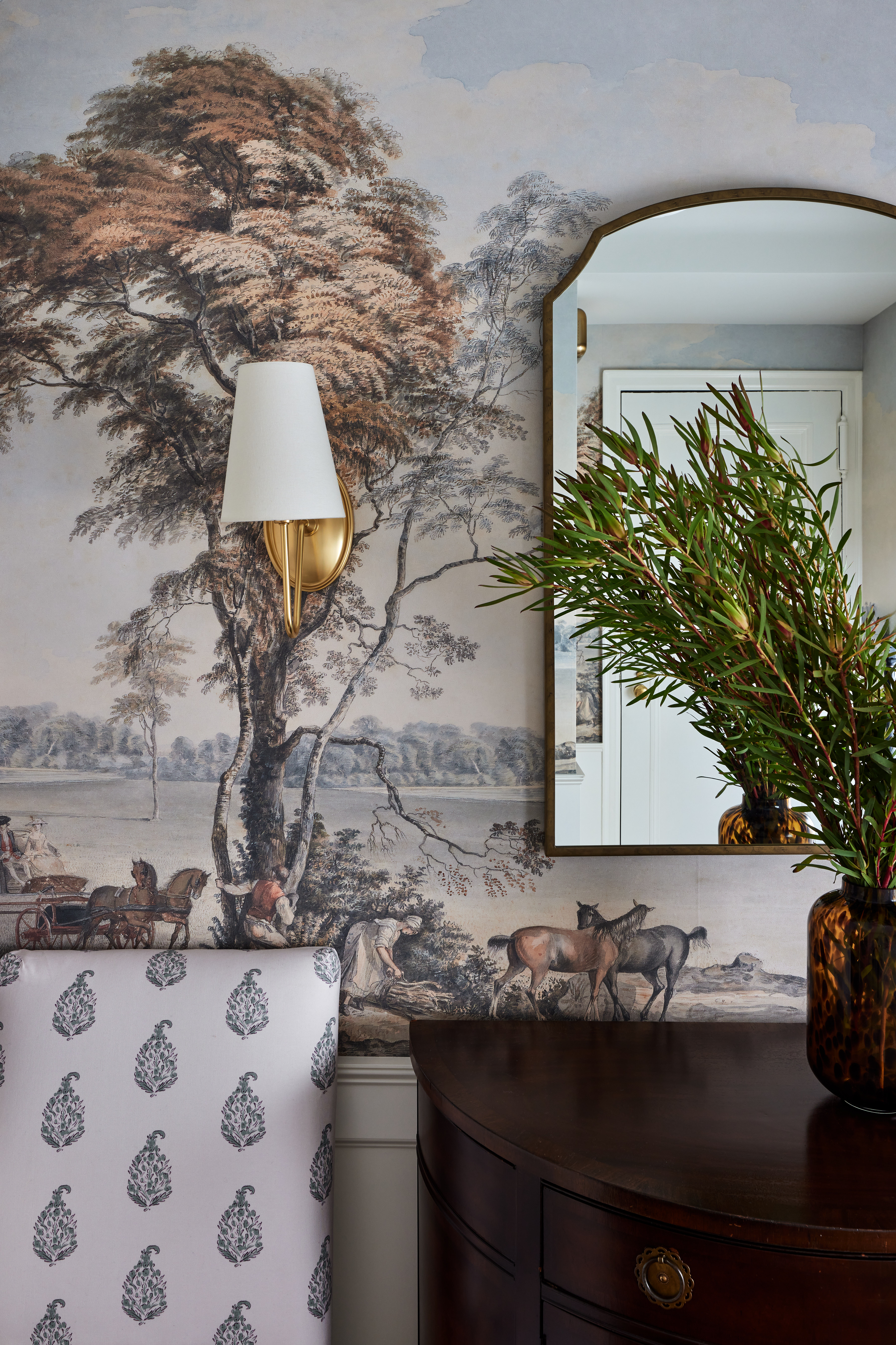 West Village Apartment - Westvillagefoyerwallpaper1
